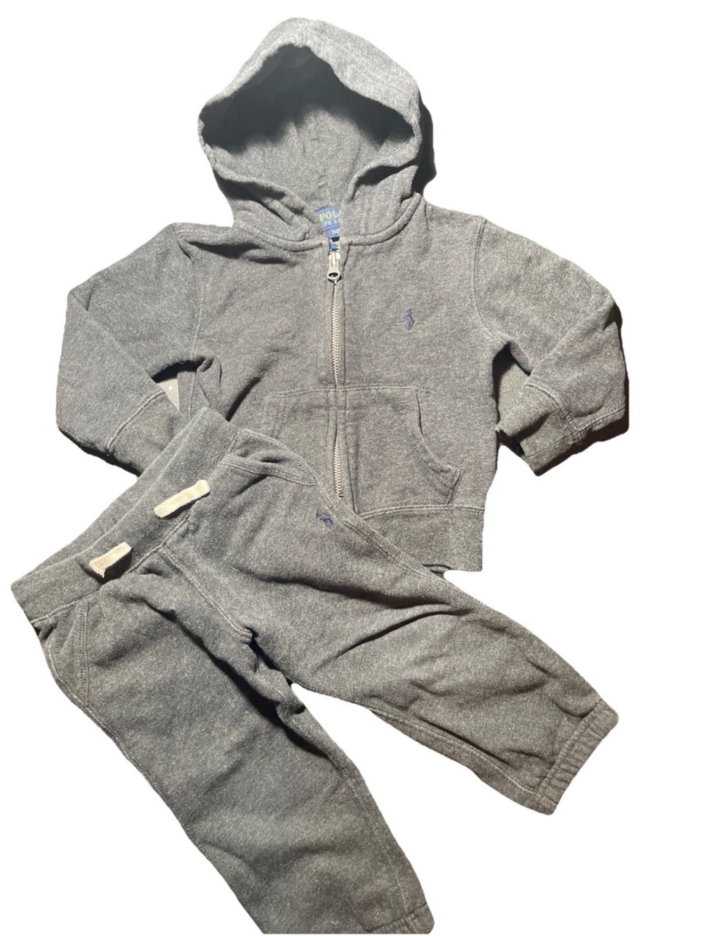 Polo by Ralph Lauren Heather Gray Hoodie & Joggers Set